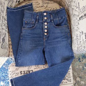 Veronica Beard high corset waist jeans